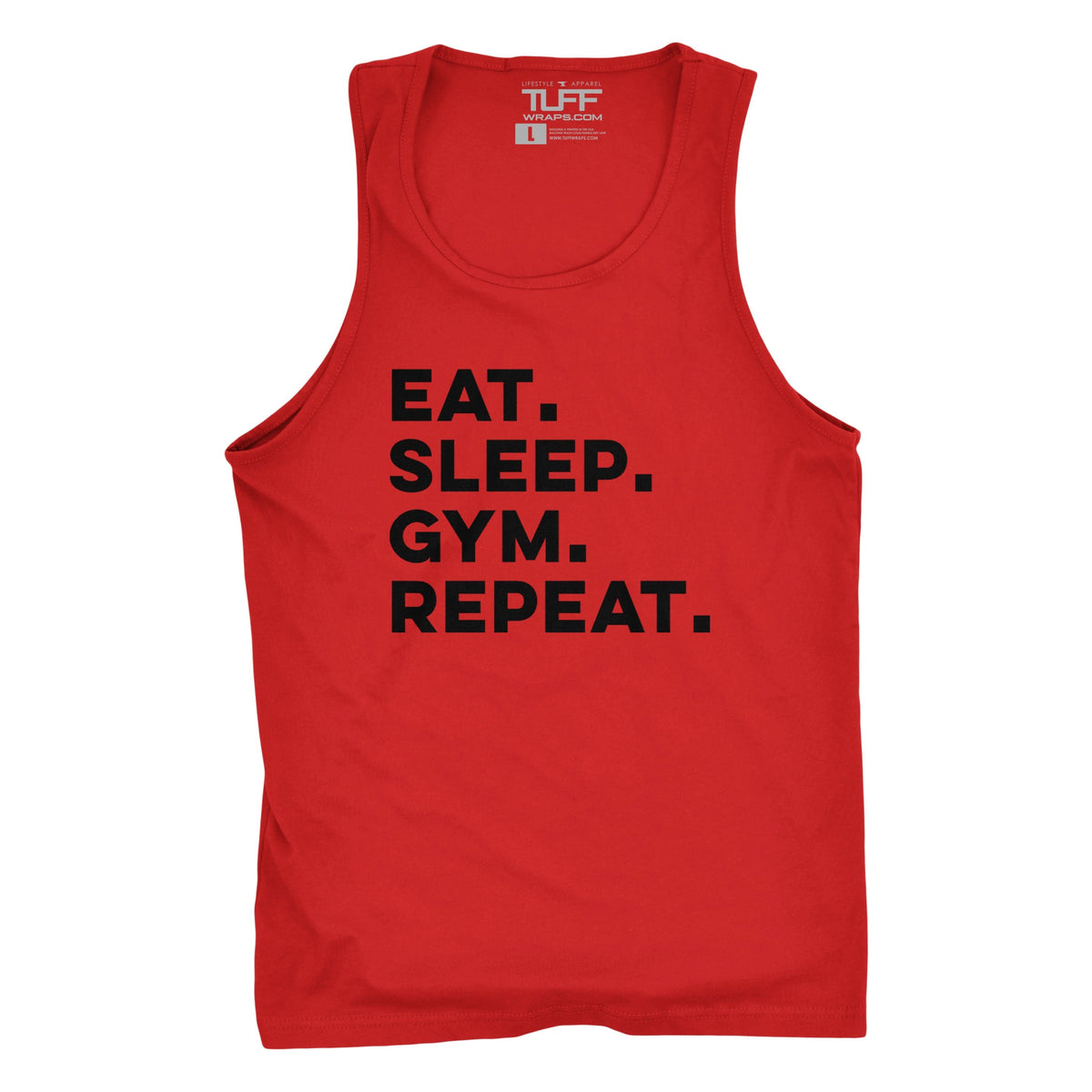 Eat. Sleep. Gym. Repeat. Tank S / Red TuffWraps.com