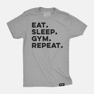 Eat. Sleep. Gym. Repeat. Tee Heather Gray / S TuffWraps.com
