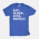 Eat. Sleep. Gym. Repeat. Tee Vintage Blue / S TuffWraps.com