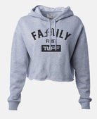 Family First Hooded Cropped Fleece Heather Gray / XS TuffWraps.com