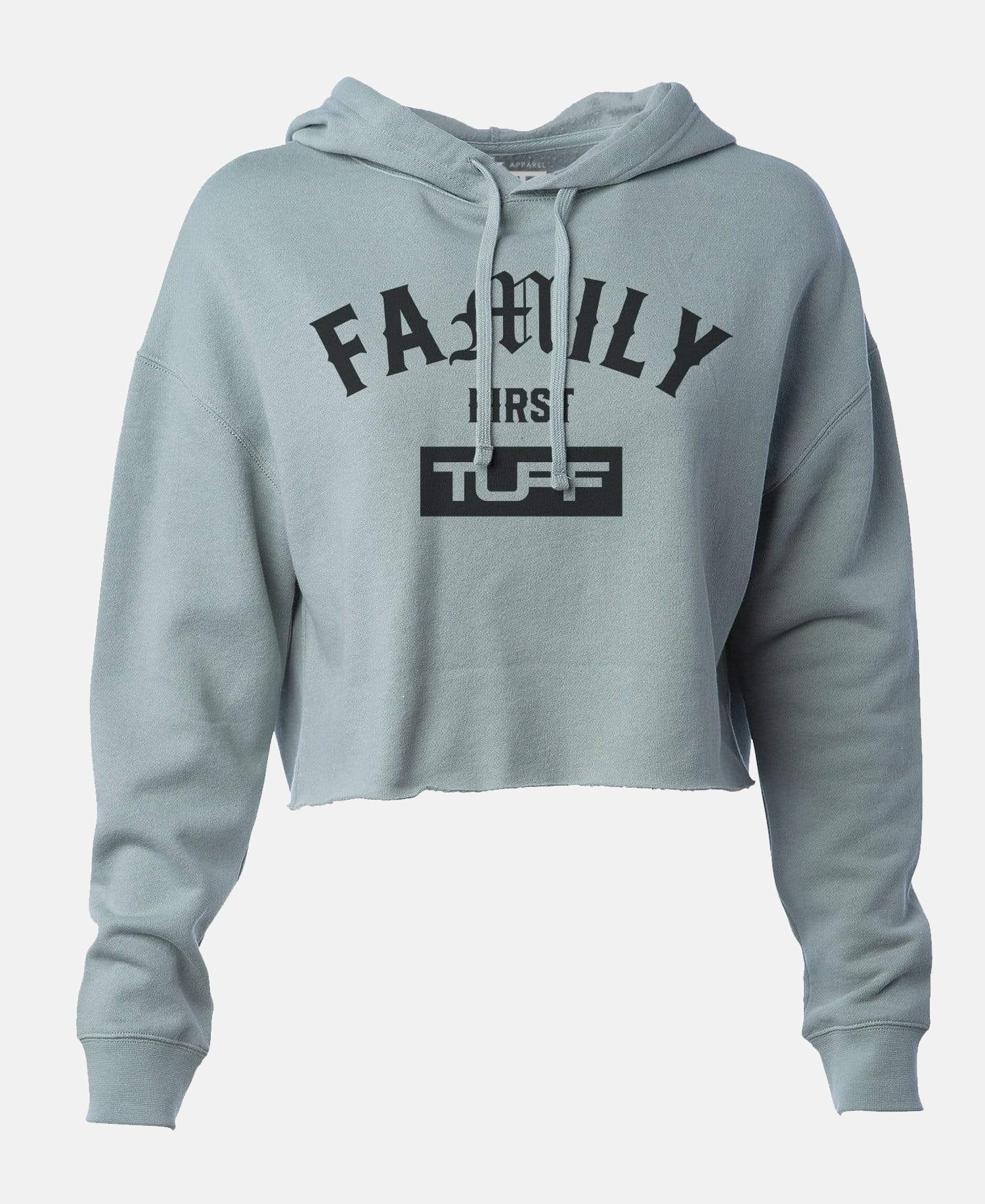 Family First Hooded Cropped Fleece Sage Green / XS TuffWraps.com