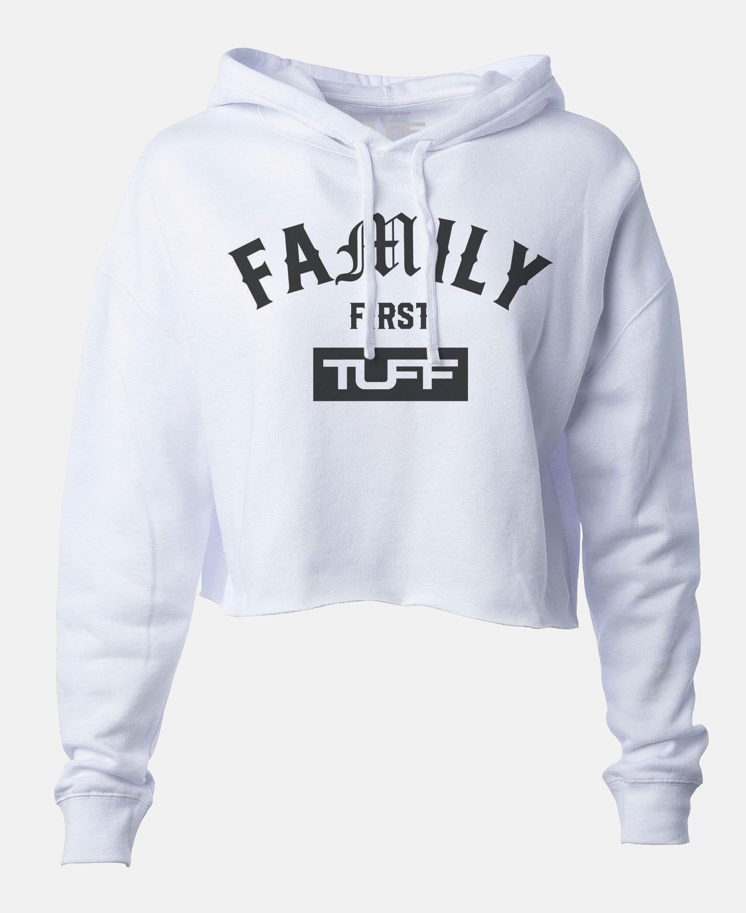 Family First Hooded Cropped Fleece White / XS TuffWraps.com