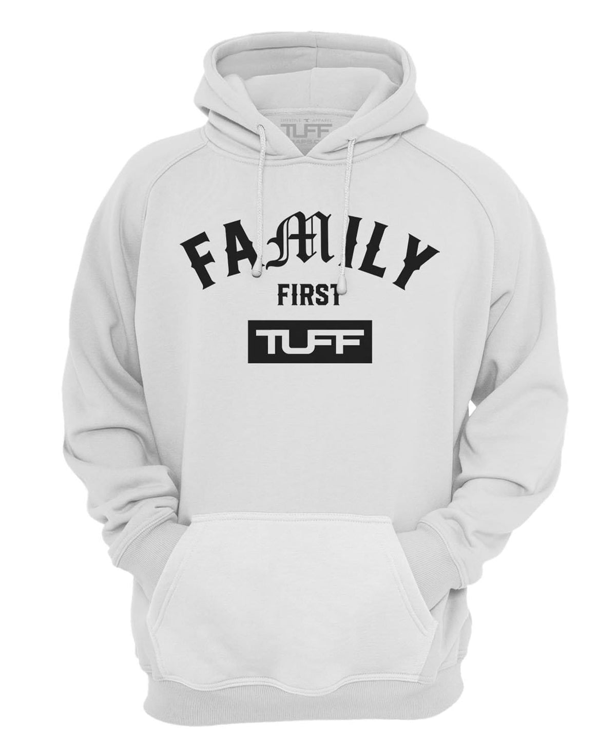 Family First Hooded Sweatshirt XS / White TuffWraps.com