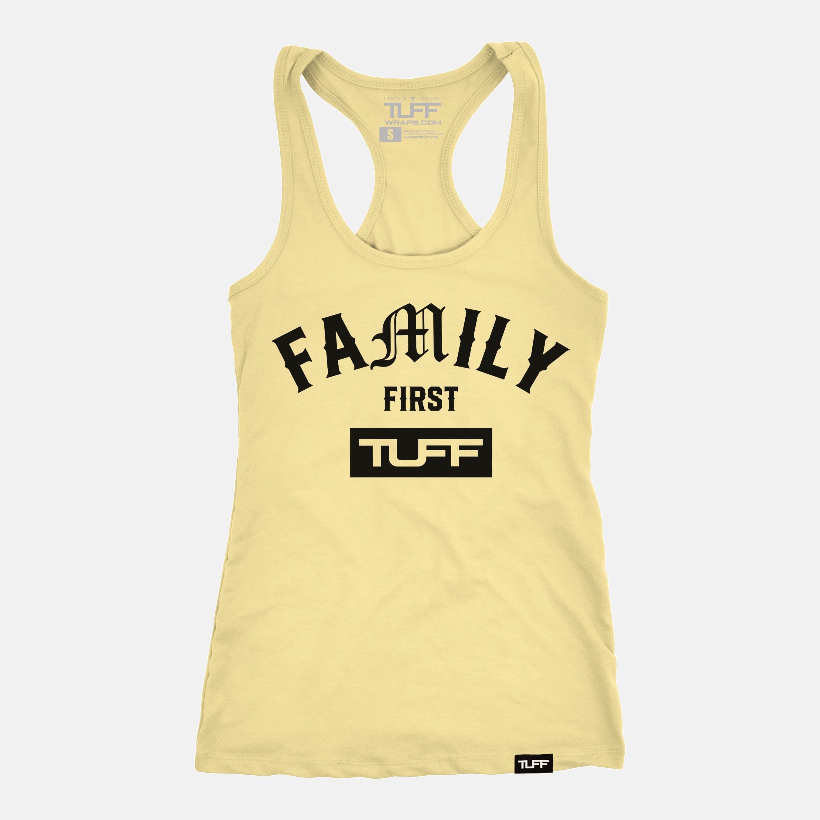 Family First Racerback Tank Banana Cream / XS TuffWraps.com