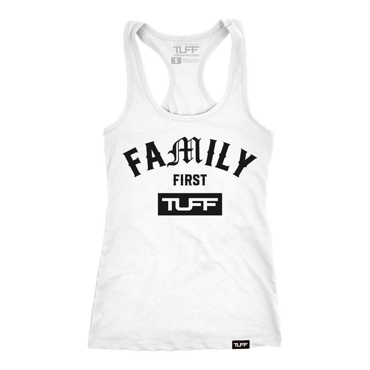 Family First Racerback Tank XS / White TuffWraps.com