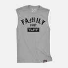 Family First Raw Edge Muscle Tank Heather Gray / S TuffWraps.com