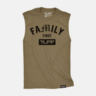 Family First Raw Edge Muscle Tank Military Green / S TuffWraps.com