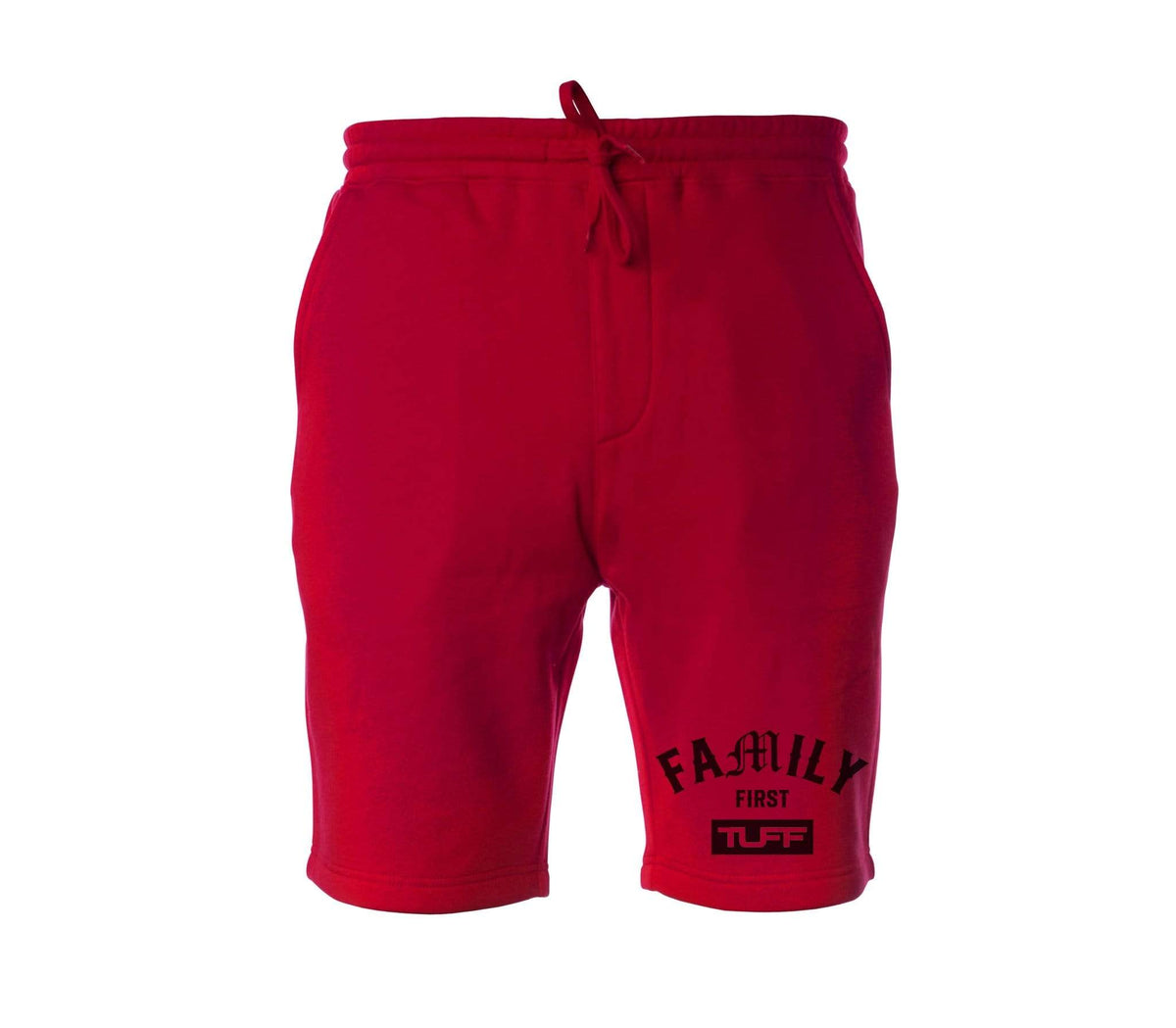 Family First TUFF Tapered Fleece Shorts XS / Red TuffWraps.com