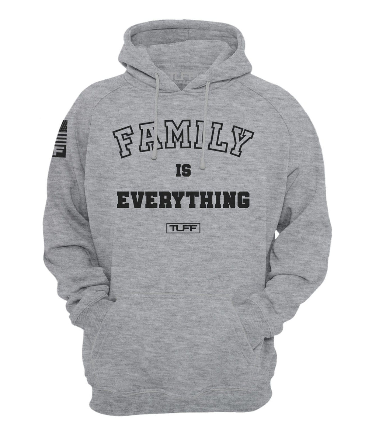Family Is Everything Hooded Sweatshirt XS / Gray TuffWraps.com