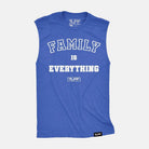 Family Is Everything Raw Edge Muscle Tank Vintage Blue / S TuffWraps.com