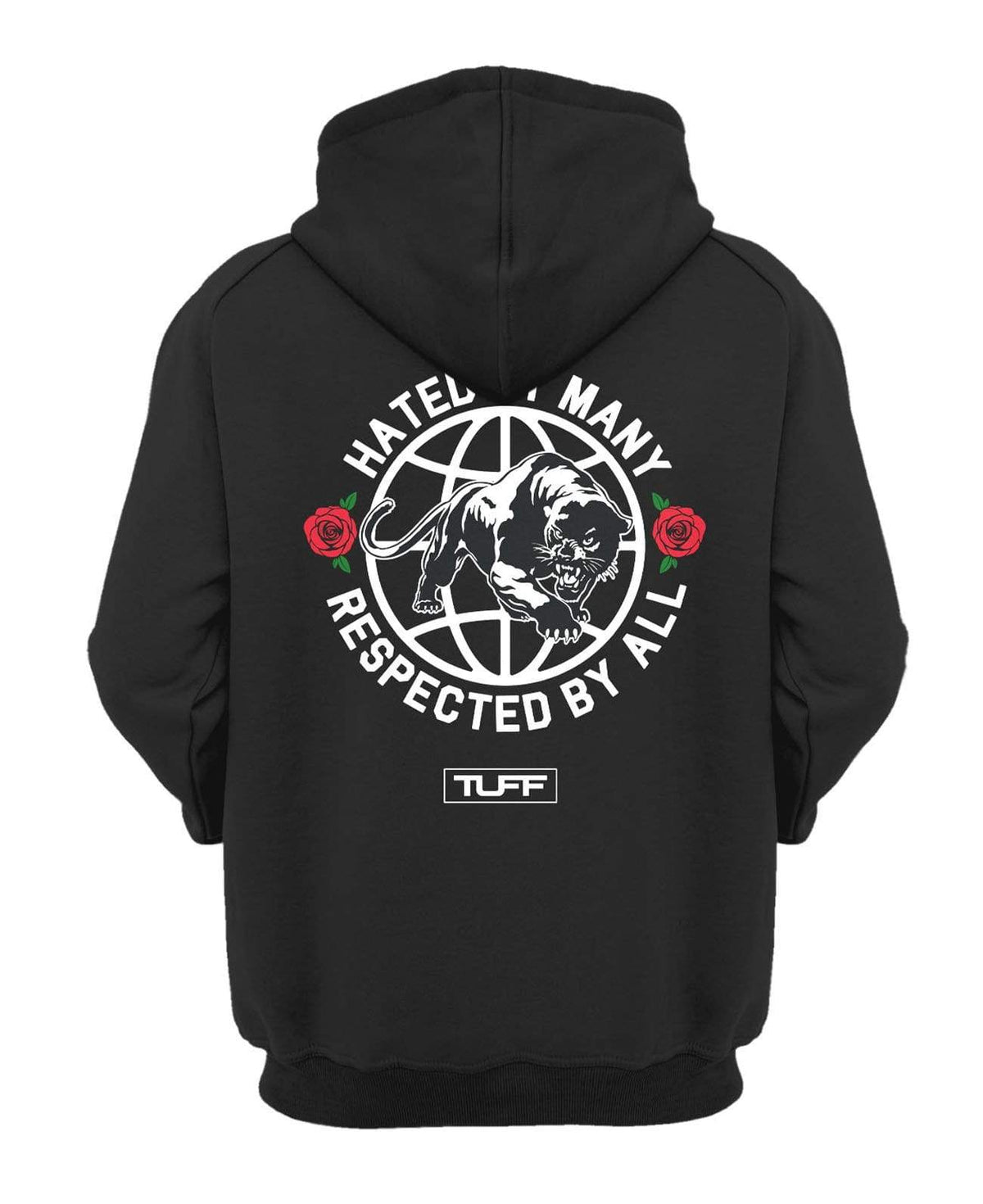 Hated By Many, Respected By All Hooded Sweatshirt XS / Black TuffWraps.com