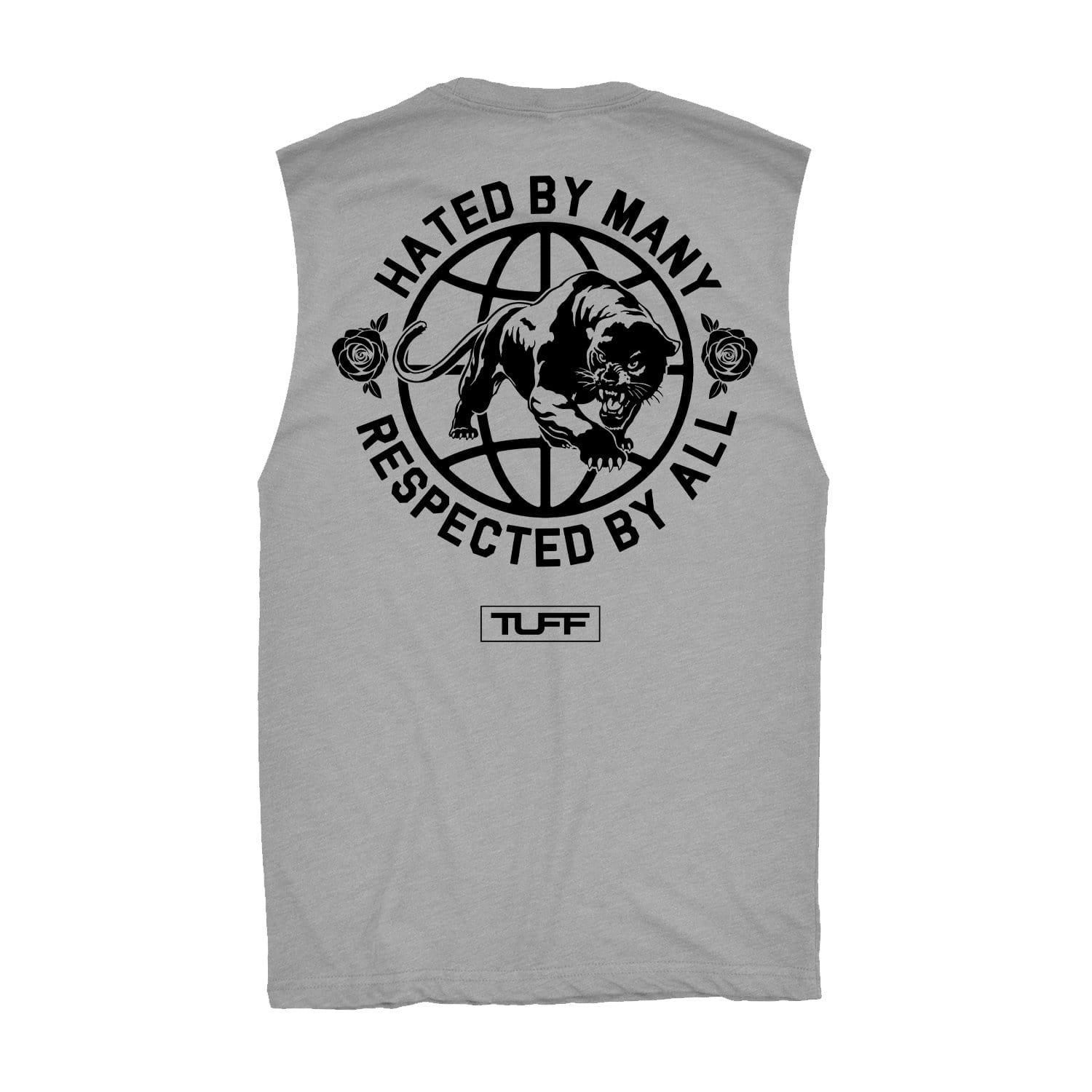 Hated By Many, Respected By All Raw Edge Muscle Tank S / Heather Gray TuffWraps.com