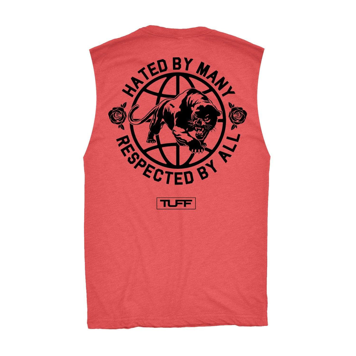 Hated By Many, Respected By All Raw Edge Muscle Tank S / Vintage Red TuffWraps.com