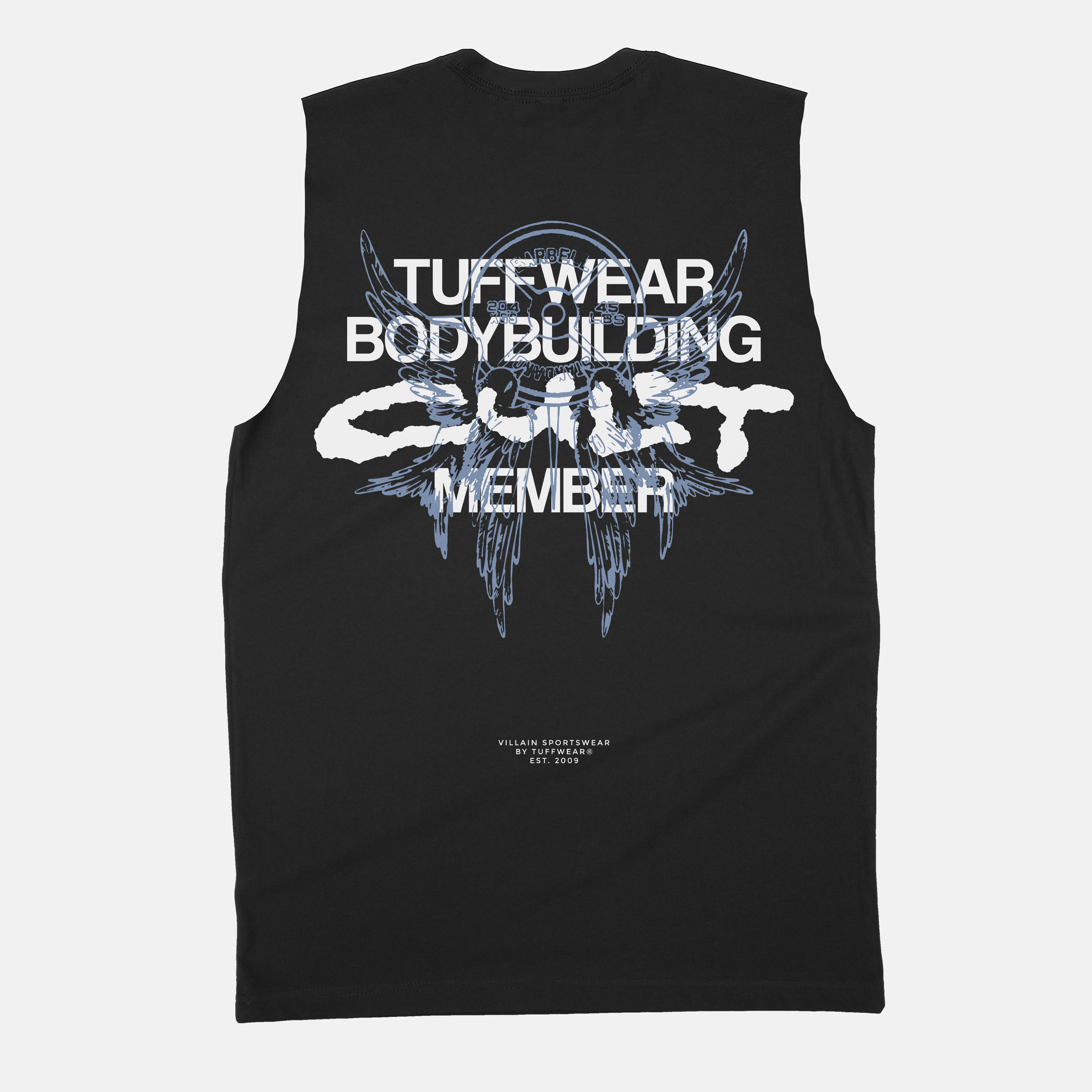 Initiated Under the Iron Raw Edge Muscle Tank TuffWraps.com