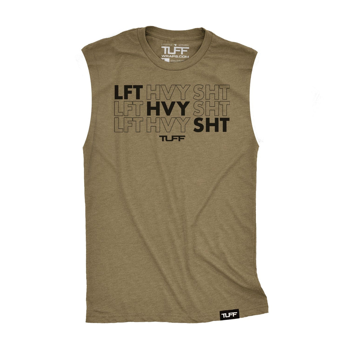 LFT HVY SHT Raw Edge Muscle Tank TuffWraps.com