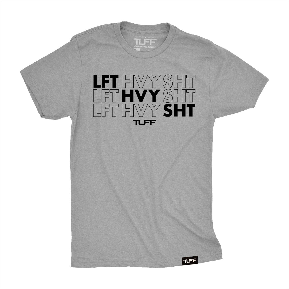 LFT HVY SHT Tee S / Heather Gray TuffWraps.com