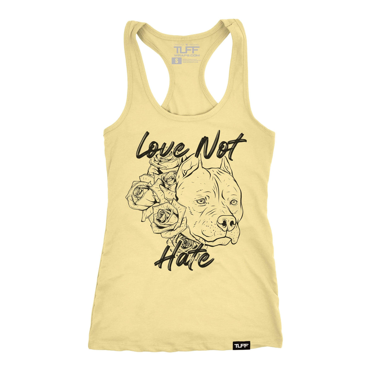 Love Not Hate Racerback Tank XS / Banana Cream TuffWraps.com