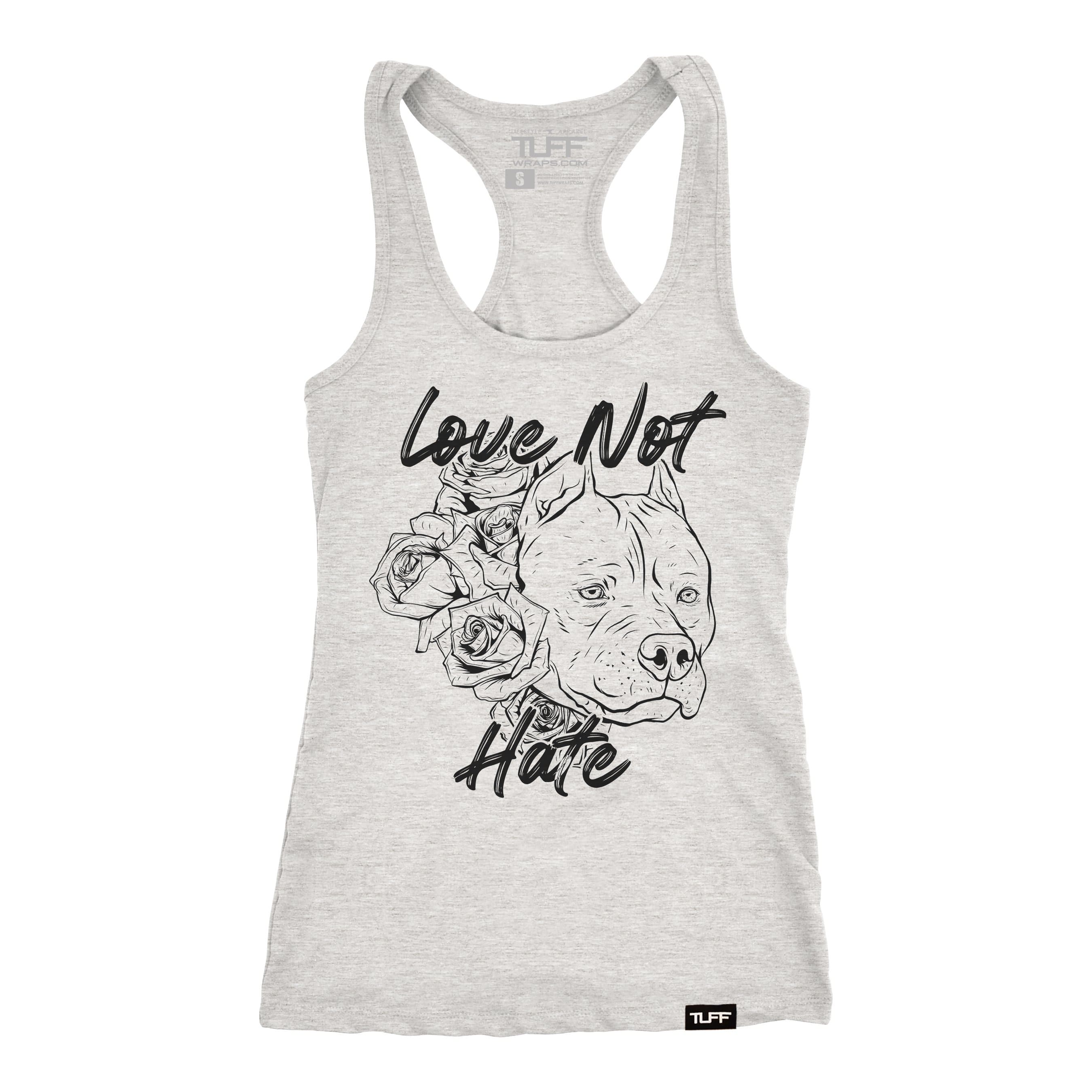 Love Not Hate Racerback Tank XS / Heather Gray TuffWraps.com