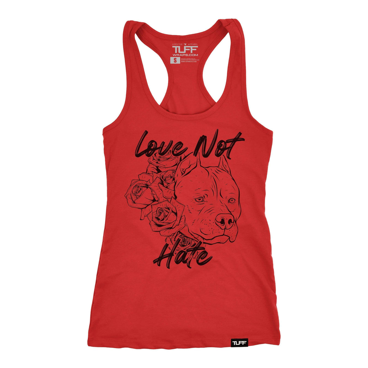 Love Not Hate Racerback Tank XS / Red TuffWraps.com