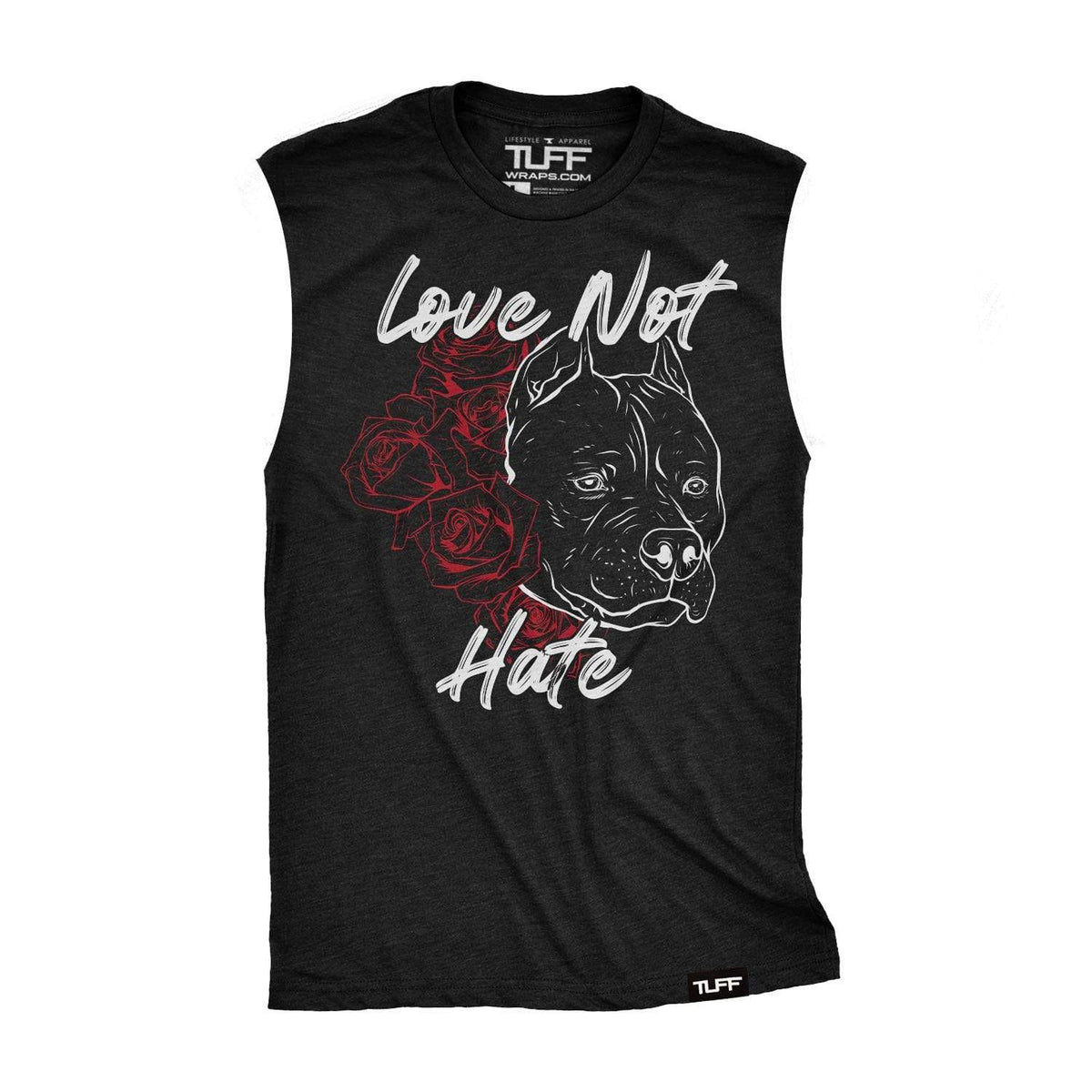 Love Not Hate Raw Edge Muscle Tank S / Black TuffWraps.com