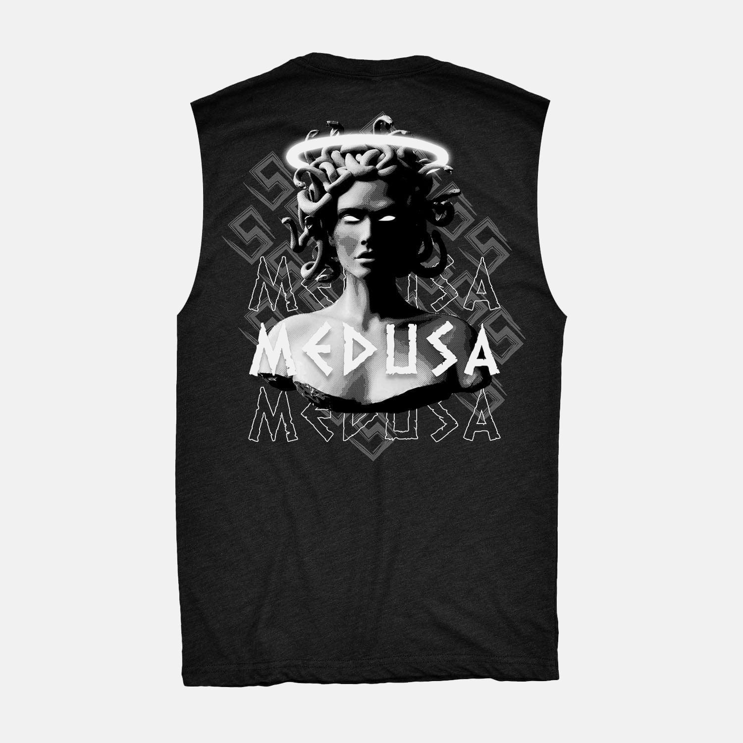 Medusa Raw Edge Muscle Tank Black / S TuffWraps.com