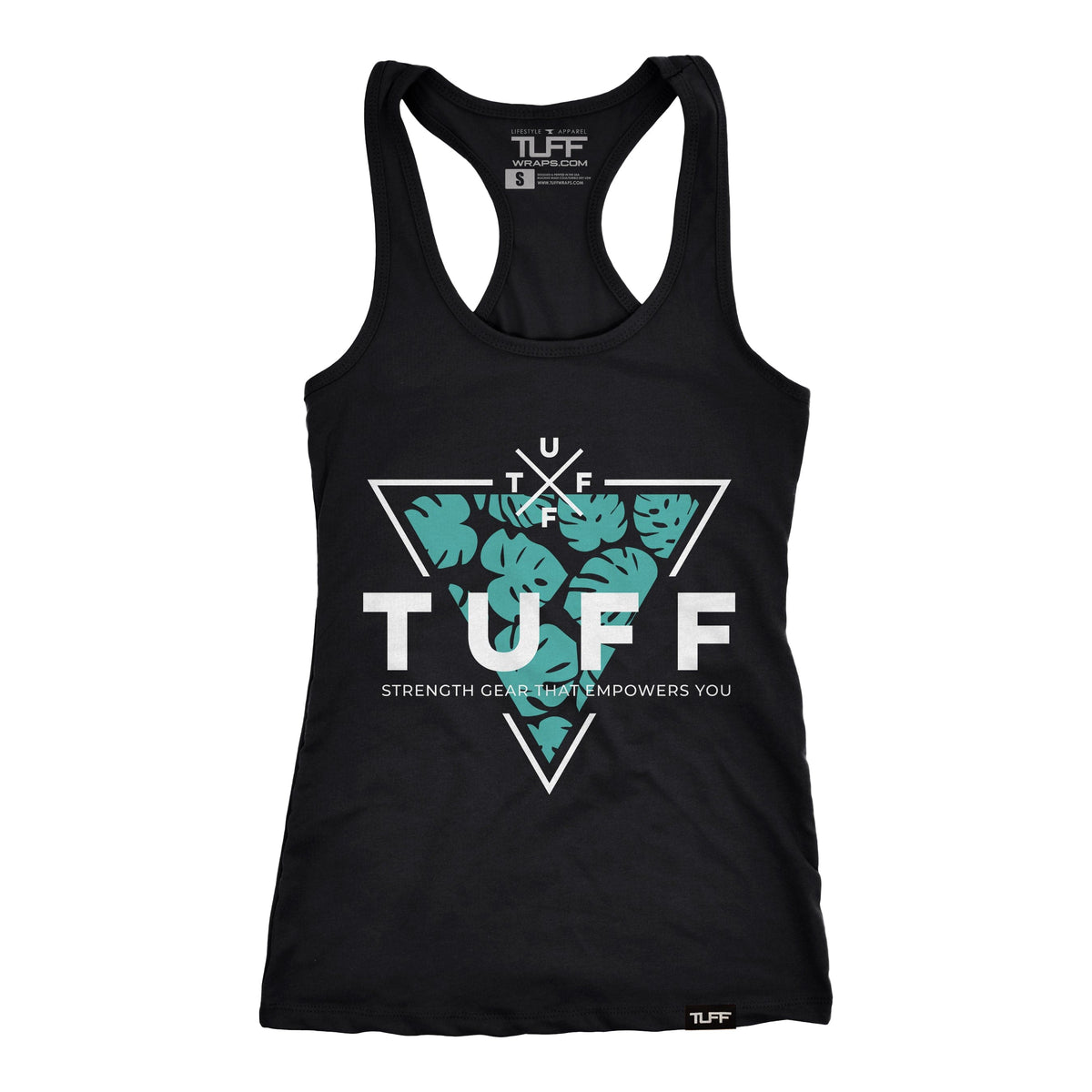 Monstera Racerback Tank XS / Black TuffWraps.com