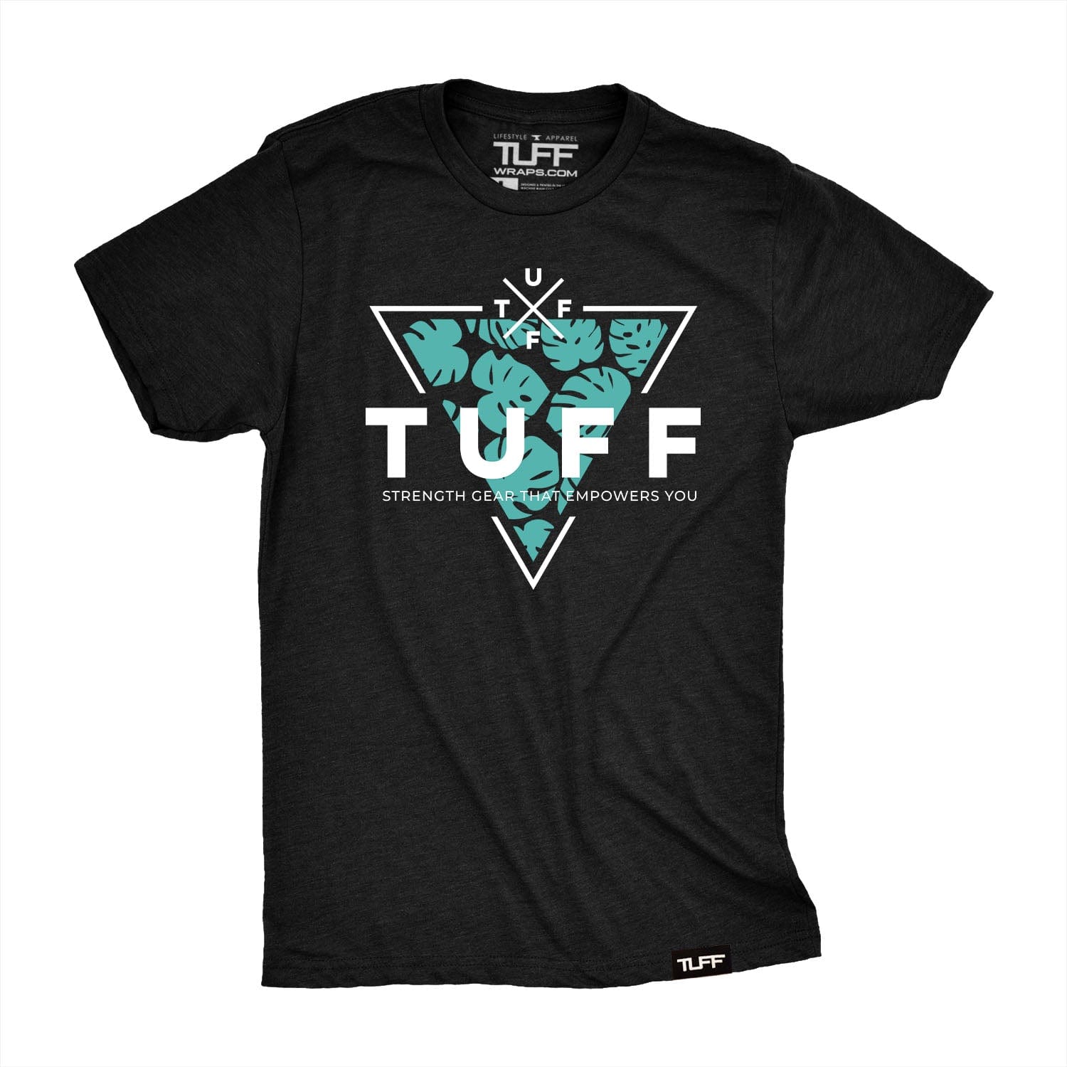 Monstera Tee S / Black TuffWraps.com