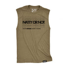 Natty Or Not Raw Edge Muscle Tank TuffWraps.com