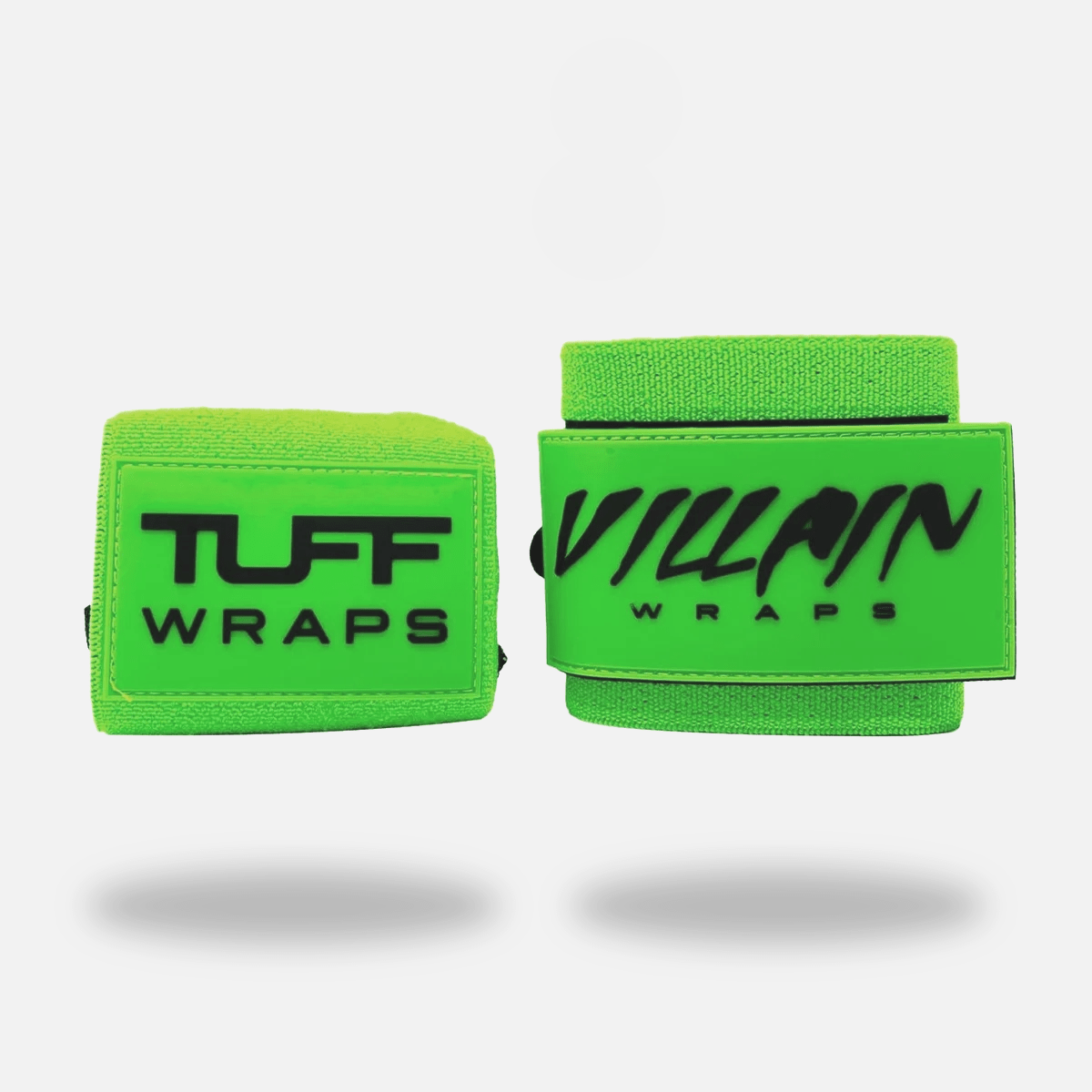 Neon Green Villain "STIFF" Wrist Wraps 24" 24 inch TuffWraps.com