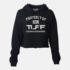 Property of TUFF Hooded Cropped Fleece Black / XS TuffWraps.com