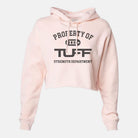 Property of TUFF Hooded Cropped Fleece Peach / XS TuffWraps.com