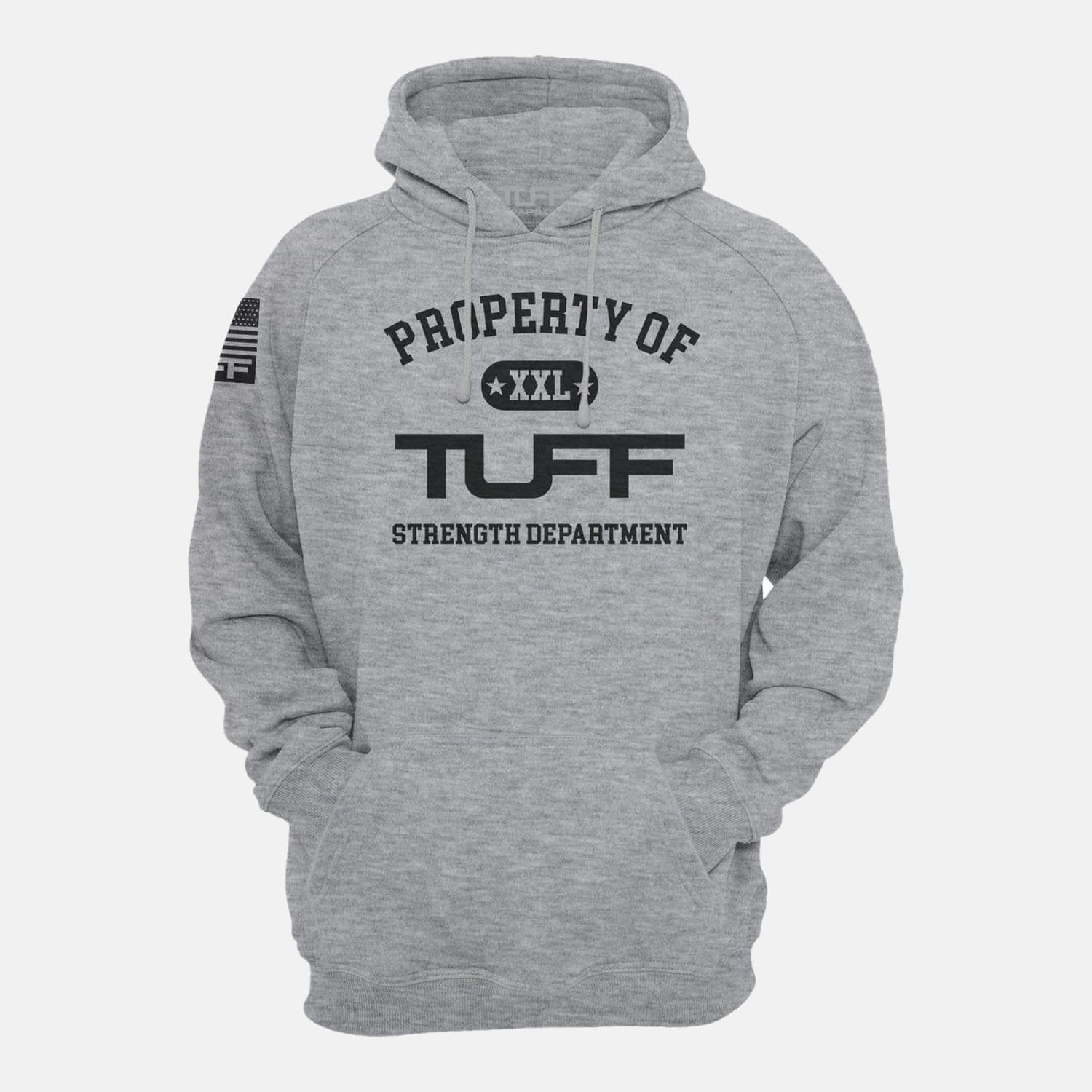 Property of TUFF Hooded Sweatshirt Gray / XS TuffWraps.com