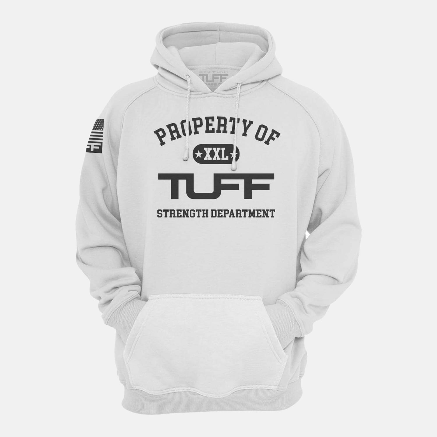 Property of TUFF Hooded Sweatshirt White / XS TuffWraps.com