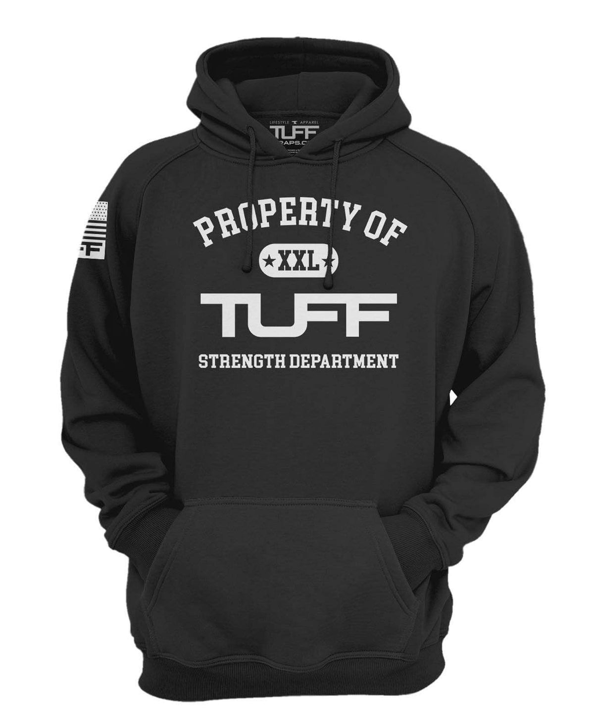 Property of TUFF Hooded Sweatshirt XS / Black TuffWraps.com