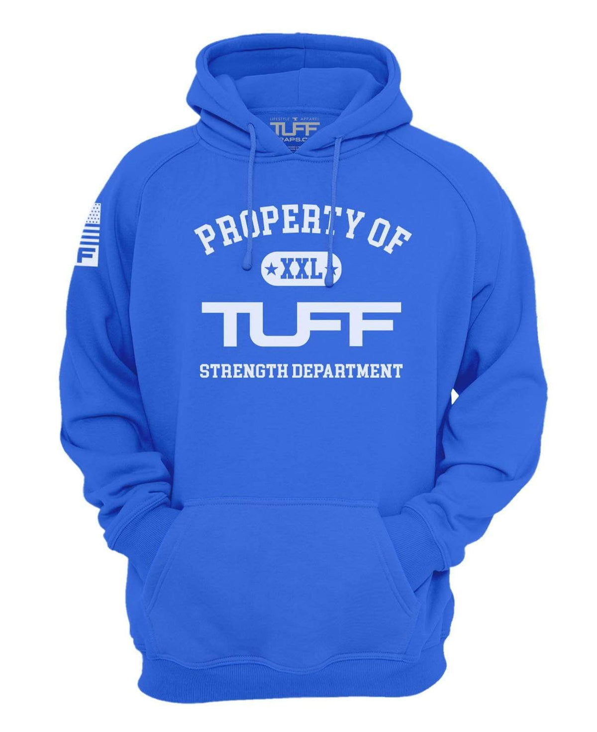 Property of TUFF Hooded Sweatshirt XS / Blue TuffWraps.com