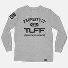 Property of TUFF Long Sleeve Tee Heather Gray / S TuffWraps.com