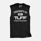 Property of TUFF Raw Edge Muscle Tank Black / S TuffWraps.com
