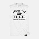 Property of TUFF Raw Edge Muscle Tank White / S TuffWraps.com