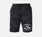 Property of TUFF Tapered Fleece Shorts Black Camo / XS TuffWraps.com