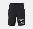 Property of TUFF Tapered Fleece Shorts Black / XS TuffWraps.com
