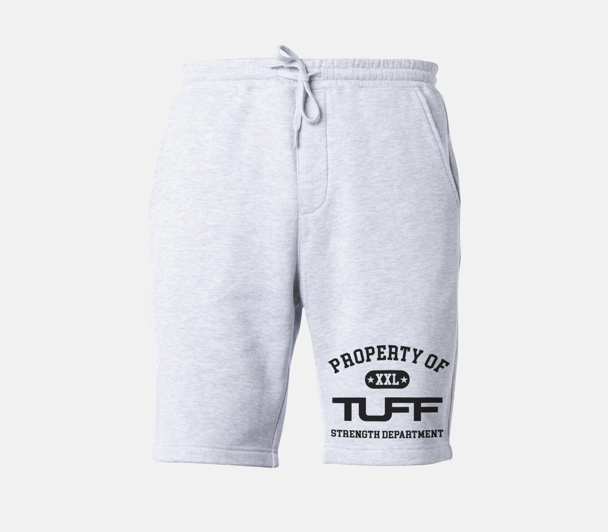 Property of TUFF Tapered Fleece Shorts Gray / XS TuffWraps.com