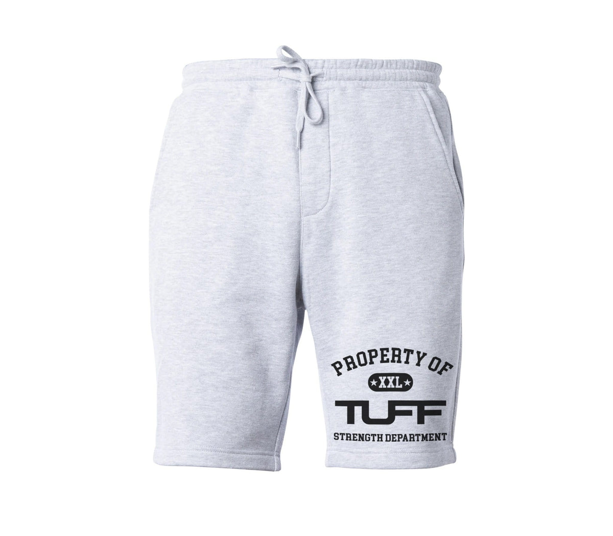 Property of TUFF Tapered Fleece Shorts XS / Gray TuffWraps.com