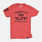 Property of TUFF Tee Vintage Red / S TuffWraps.com