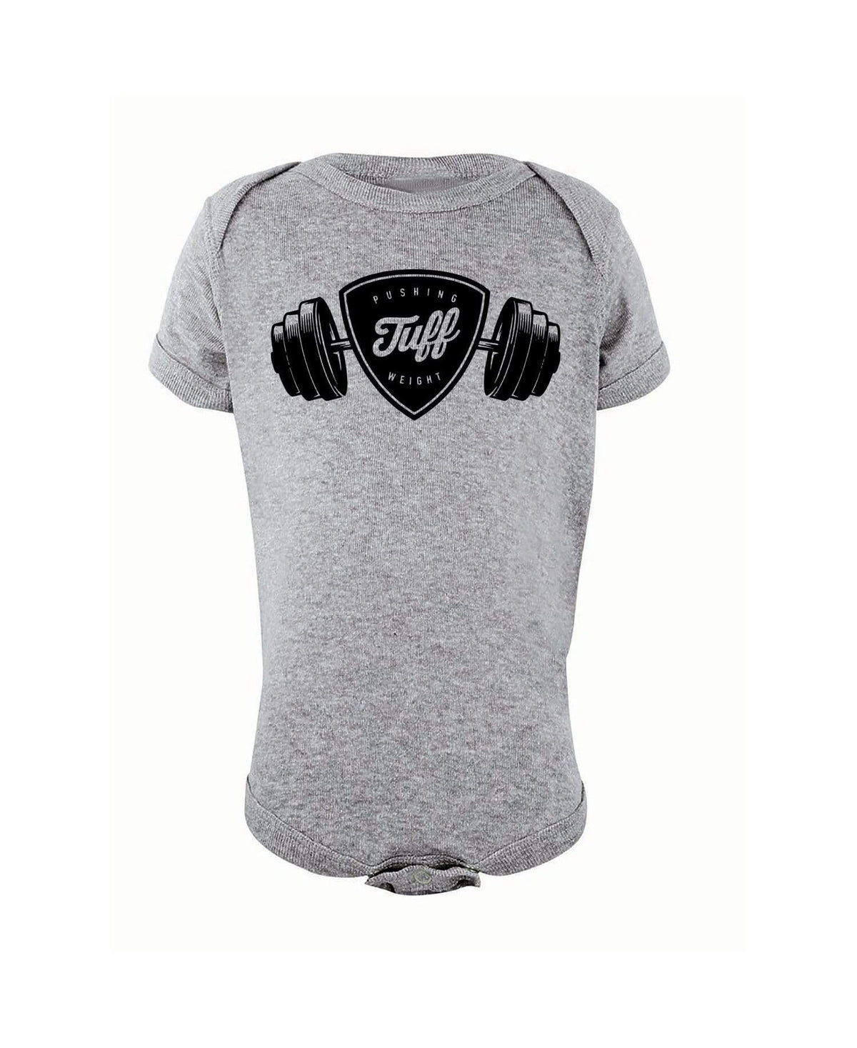 Pushing Weight Infant Onesie NB / Heather Gray TuffWraps.com