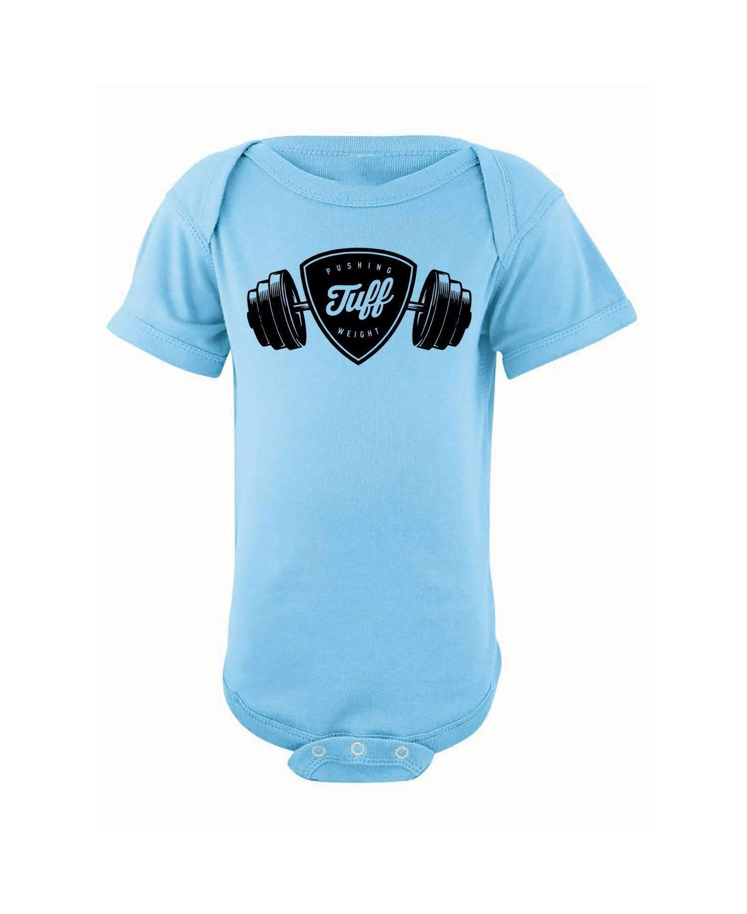 Pushing Weight Infant Onesie NB / Light Blue TuffWraps.com