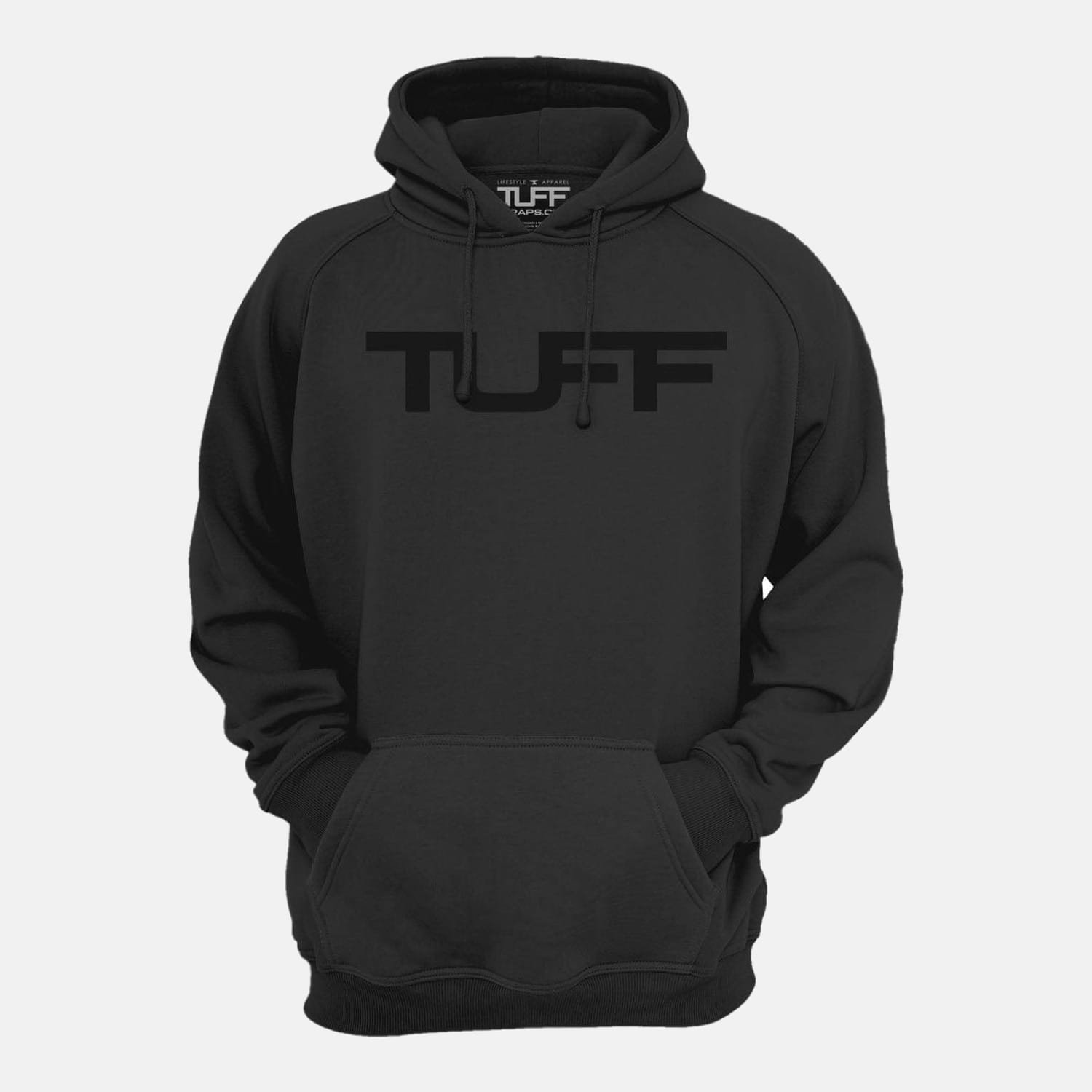 Solid Black TUFF Apocalyptic Hooded Sweatshirt TuffWraps.com