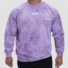 Stone Wash Essentials Crew Sweatshirt Purple / S TuffWraps.com