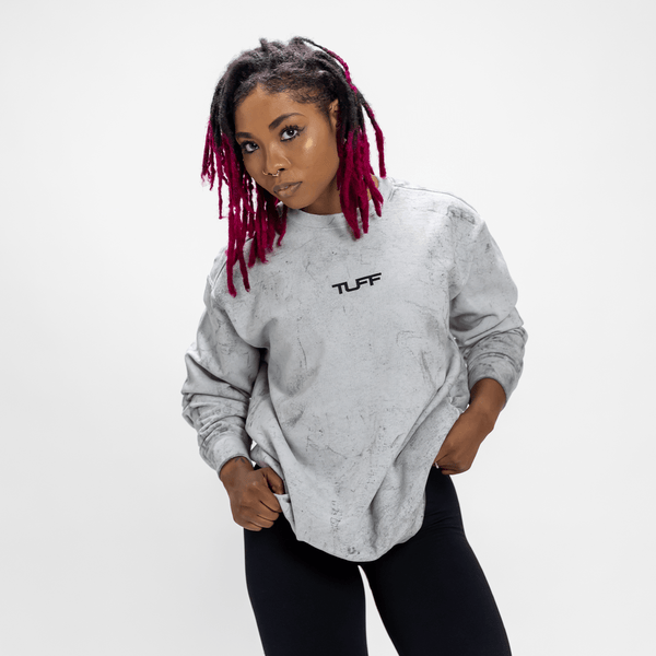 Stone Wash Essentials Crew Sweatshirt - Womens