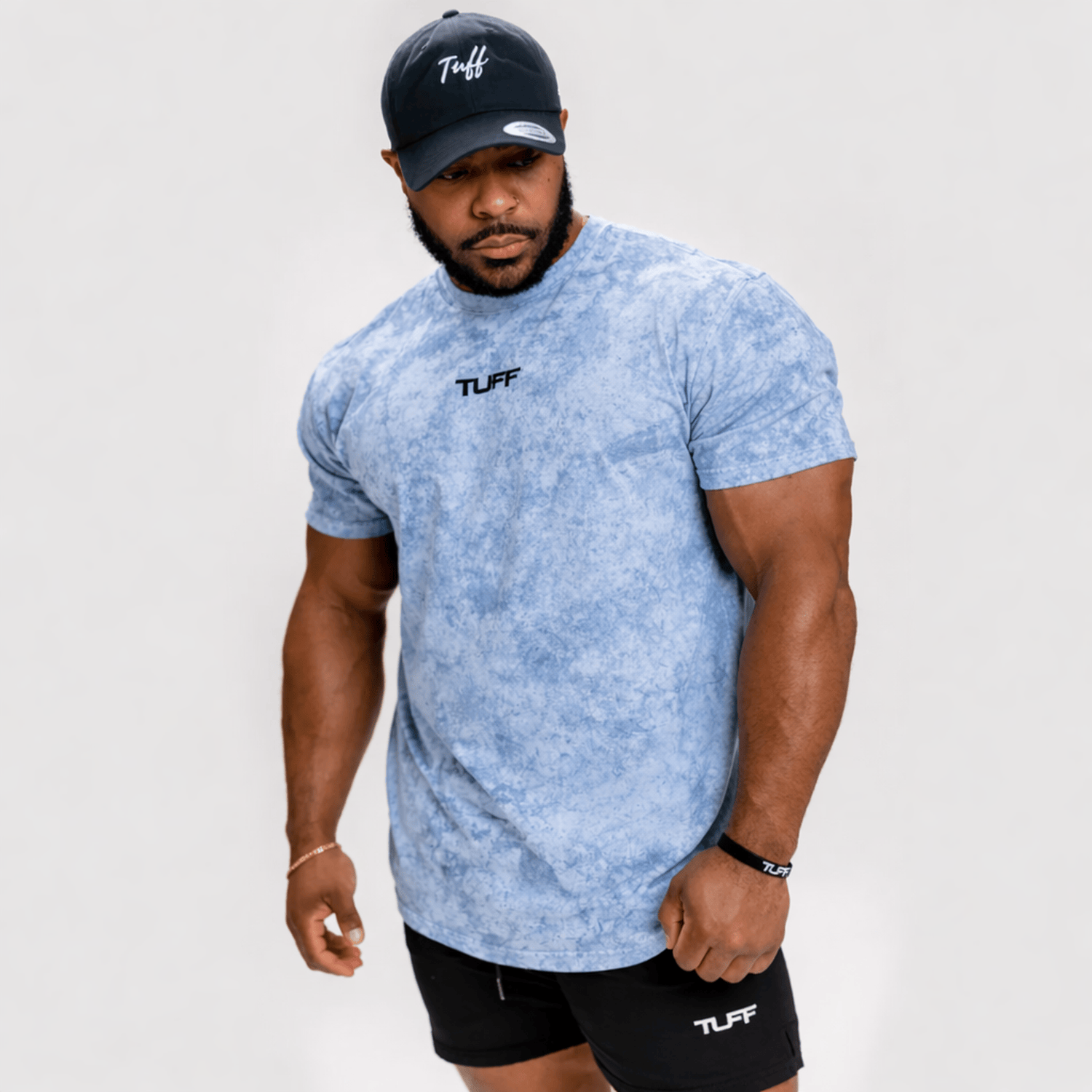 Stone Wash Essentials Tee Blue / S TuffWraps.com