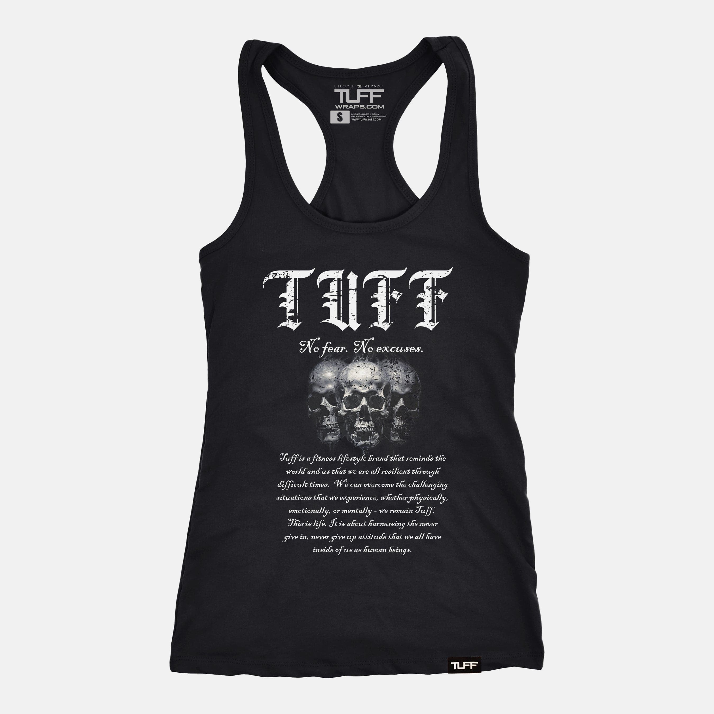 Strength in Words Racerback Tank XS / Black TuffWraps.com